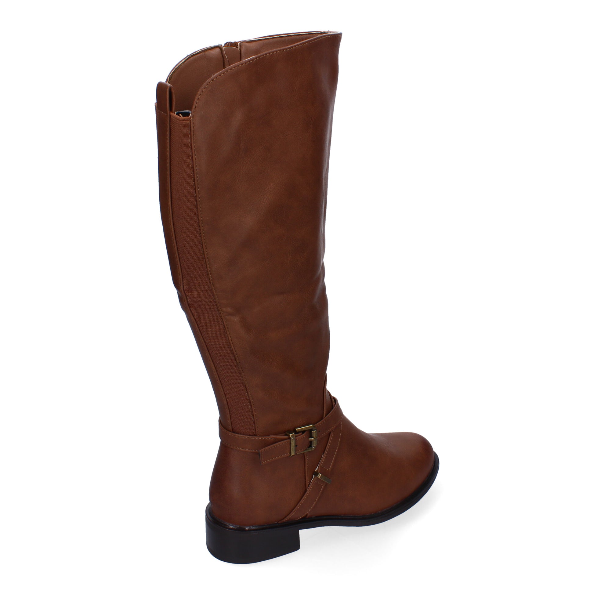 Botas kaki para mujer con hebilla