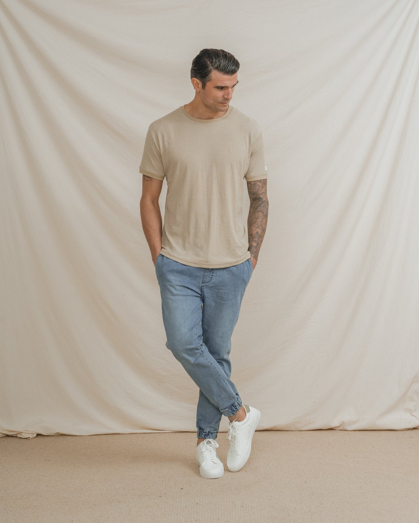 CAMISETA ESTRUCTURA BEIGE