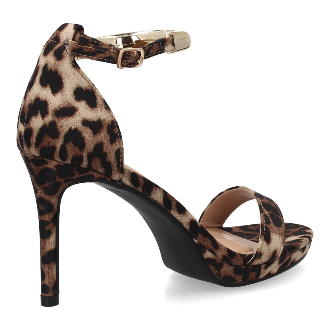 sandalia tacon leopardo mujer animal print