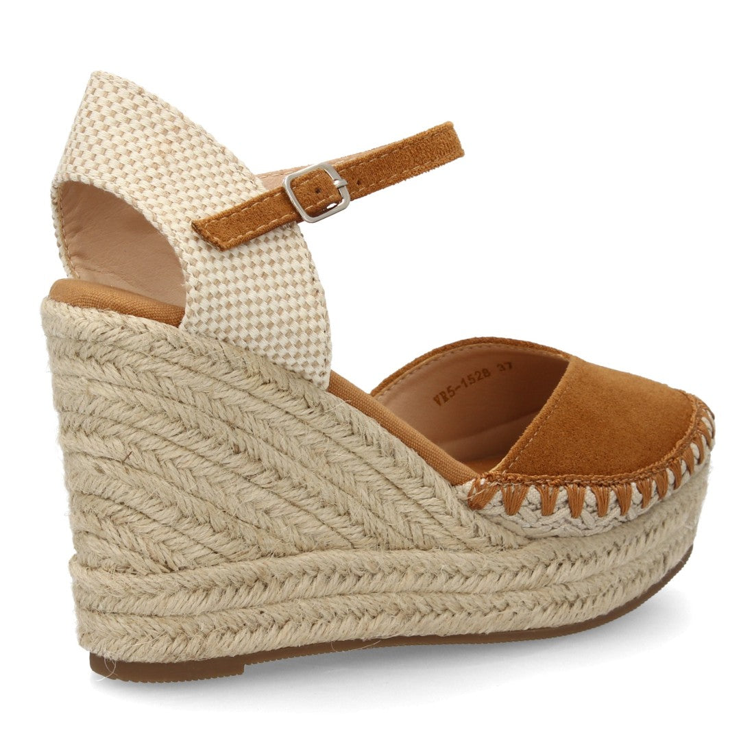 Sandalia alpargata camel cuña esparto boho