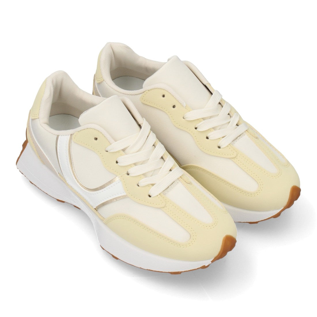 zapatilla deportiva amarilla mujer moderna