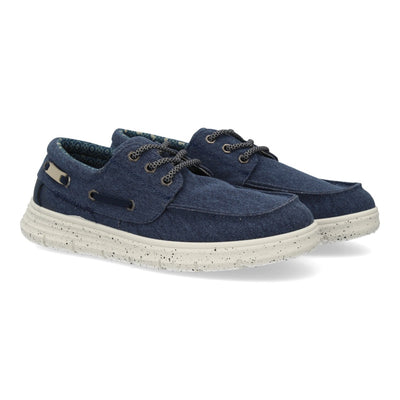 Zapato náutico azul hombre casual