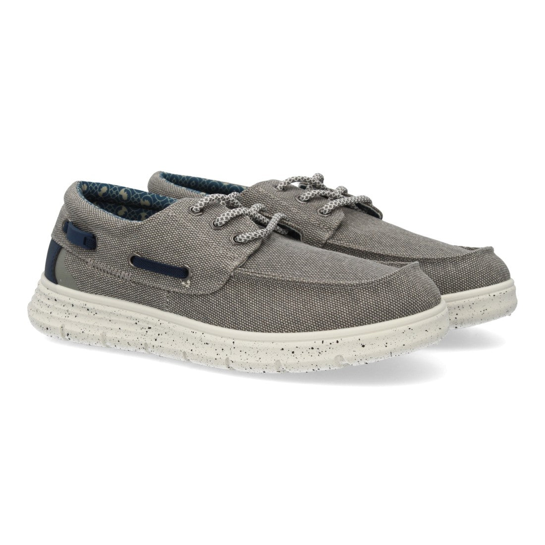 Zapato náutico gris hombre casual