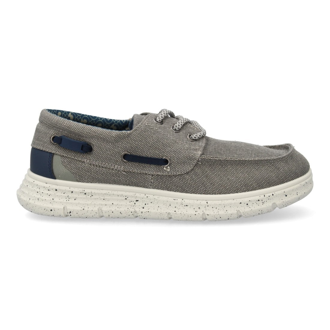 Zapato náutico gris hombre casual