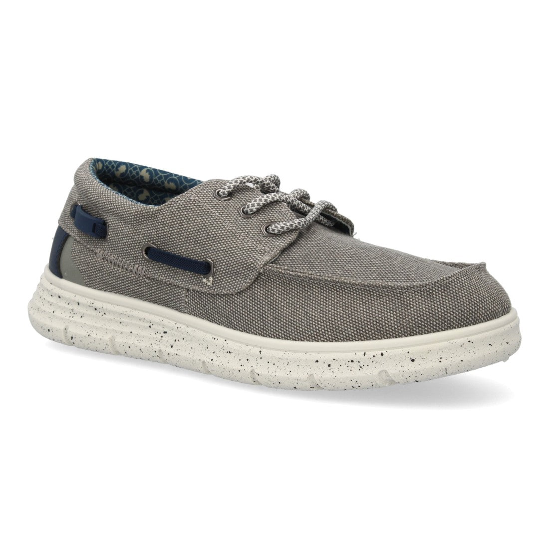 Zapato náutico gris hombre casual