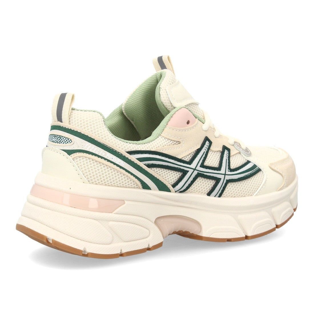 Zapatillas Deportivas Estilizadas Con Plataforma Ligera Y Cordones Para Mujer Color Verde en vista principal para mujer