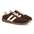 Zapatillas Deportivas Estilizadas Con Plataforma Ligera Y Cordones Para Mujer Color Marron en vista principal para mujer