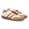 Zapatillas Deportivas Estilizadas Con Plataforma Ligera Y Cordones Para Mujer Color Beige en vista principal para mujer