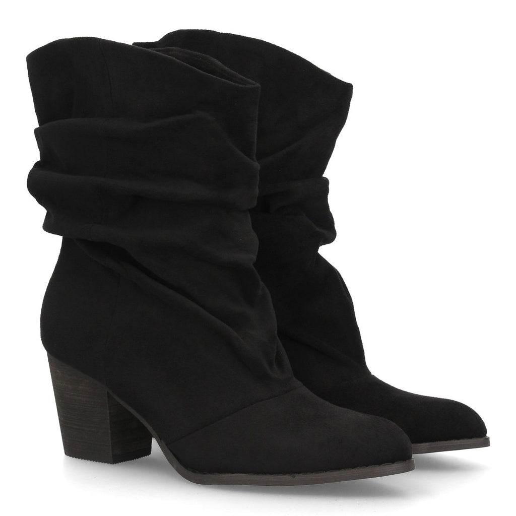 Botas Cowboy De Caña Alta Para Mujer Con Bordados Estilo Western Y Tachuelas Color Negro en vista principal para mujer