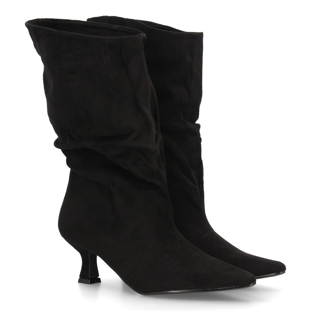 Botas Cowboy De Caña Alta Para Mujer Con Bordados Estilo Western Y Tachuelas Color Negro en vista principal para mujer