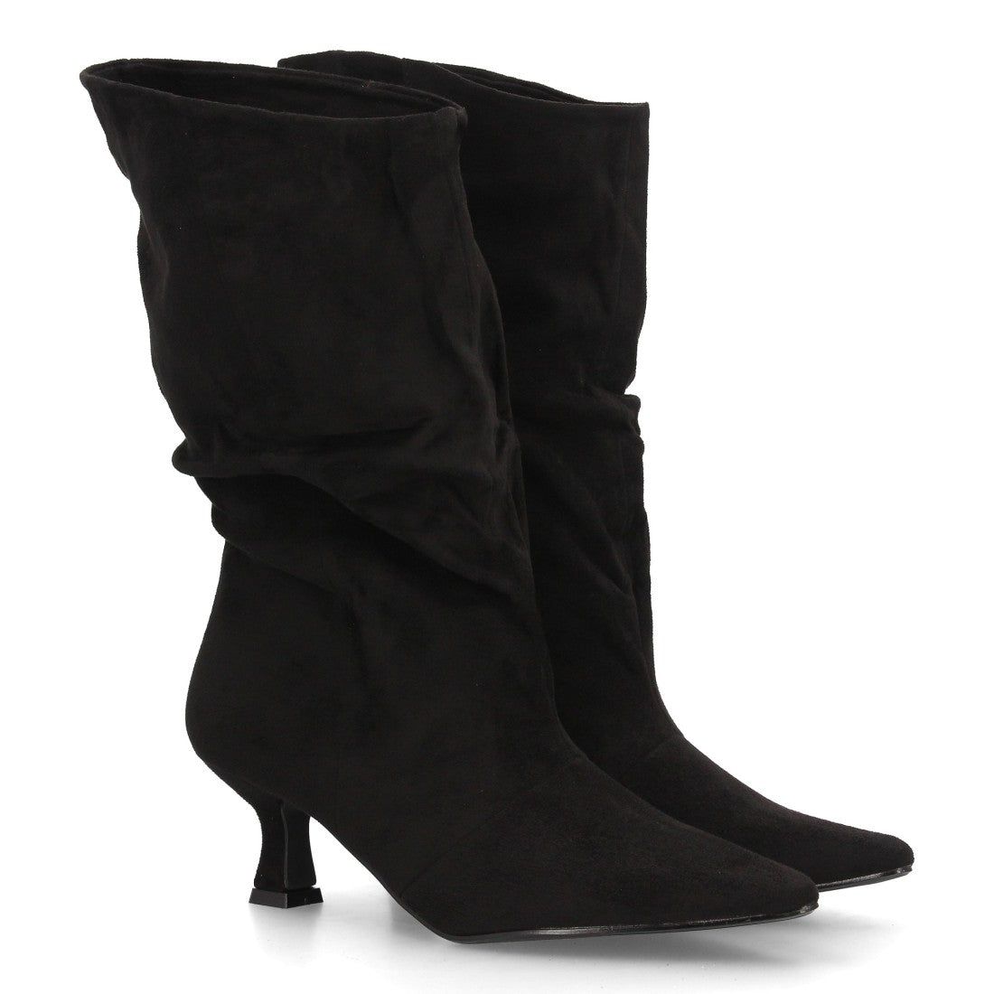 Botas Cowboy De Caña Alta Para Mujer Con Bordados Estilo Western Y Tachuelas Color Negro en vista principal para mujer