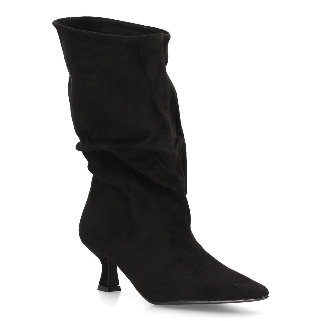 Botas Cowboy De Caña Alta Para Mujer Con Bordados Estilo Western Y Tachuelas Color Negro en vista principal para mujer