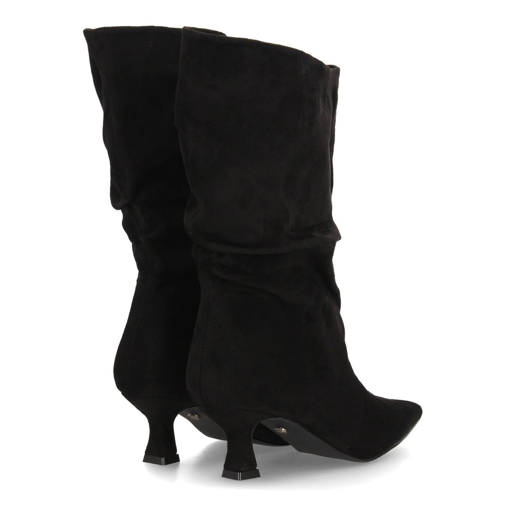 Botas Cowboy De Caña Alta Para Mujer Con Bordados Estilo Western Y Tachuelas Color Negro en vista principal para mujer