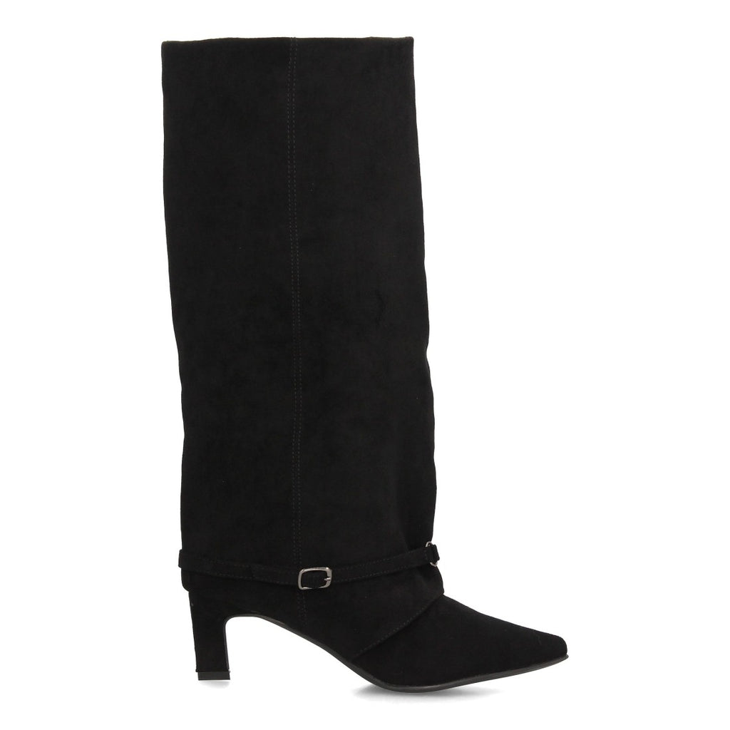 Botas Cowboy De Caña Alta Para Mujer Con Bordados Estilo Western Y Tachuelas Color Negro en vista principal para mujer
