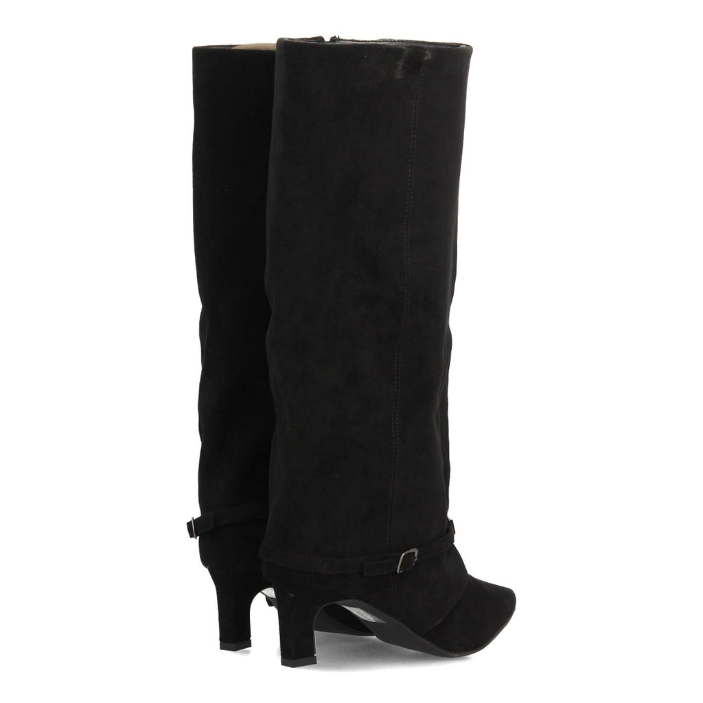 Botas Cowboy De Caña Alta Para Mujer Con Bordados Estilo Western Y Tachuelas Color Negro en vista principal para mujer
