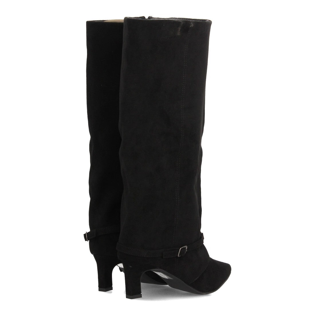 Botas Cowboy De Caña Alta Para Mujer Con Bordados Estilo Western Y Tachuelas Color Negro en vista principal para mujer