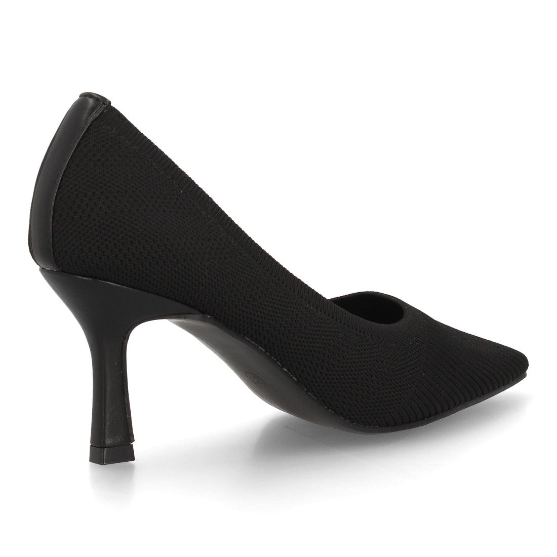 Zapatos De Salón Con Tacón Fino, Punta Afilada Y Adorno Metálico Con Suela De Gel Color Negro en vista principal para mujer
