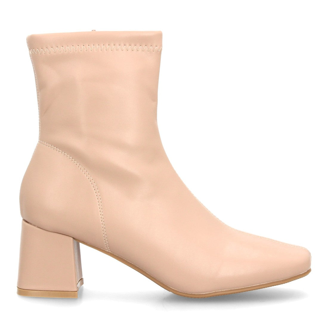 Zapatos De Salón Con Tacón Fino, Punta Afilada Y Adorno Metálico Con Suela De Gel Color Kaki en vista principal para mujer