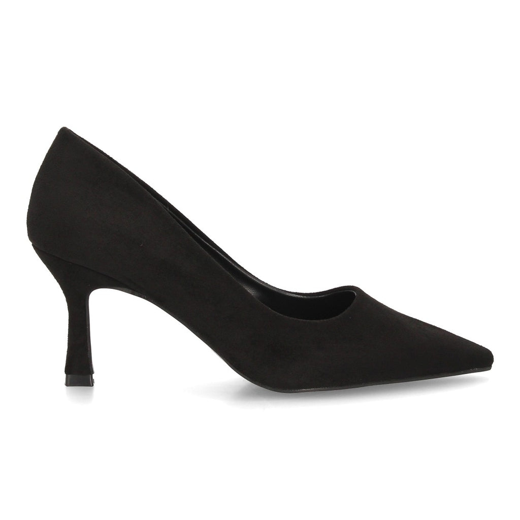 Zapatos De Salón Con Tacón Fino, Punta Afilada Y Adorno Metálico Con Suela De Gel Color Negro en vista principal para mujer