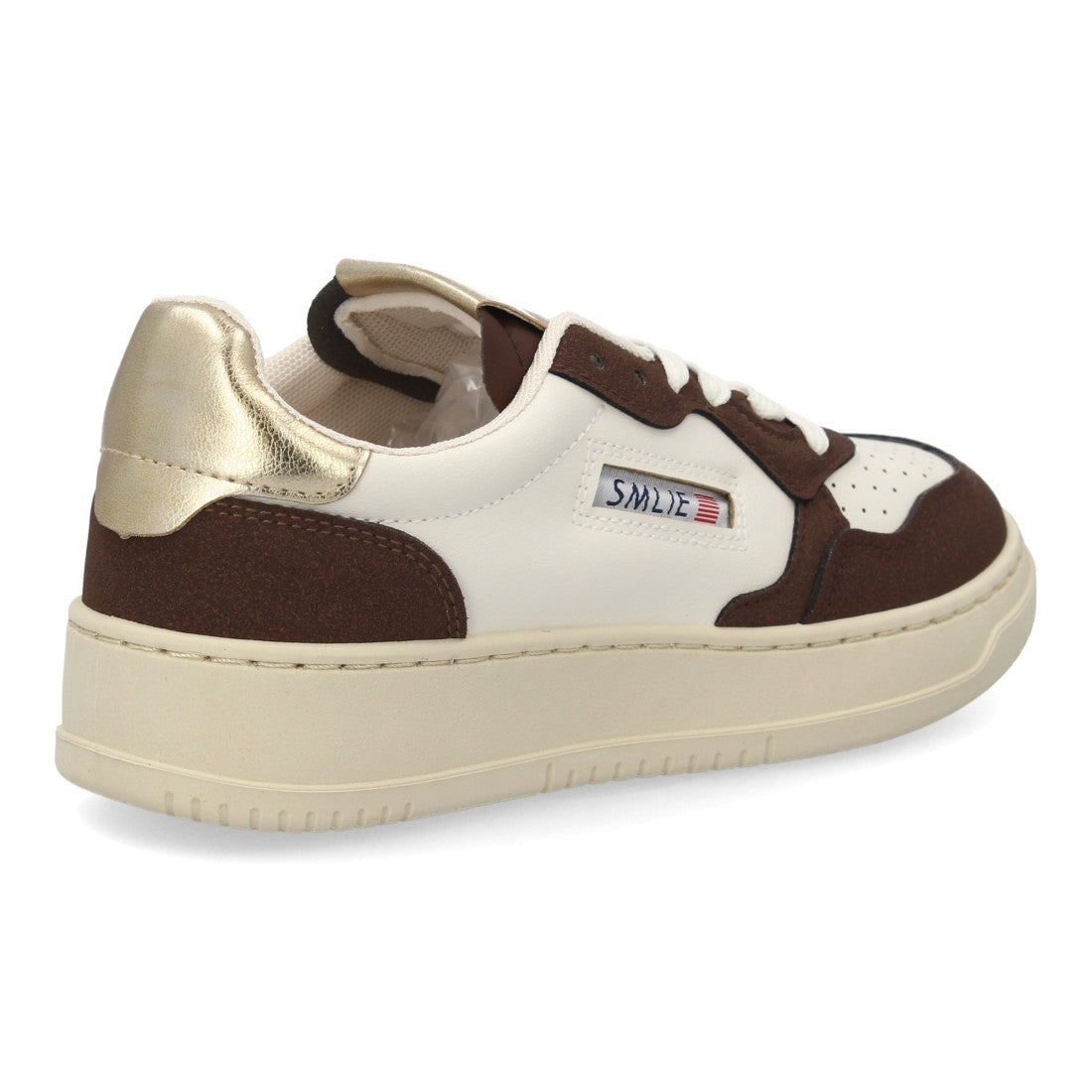 Zapatillas Deportivas Estilizadas Con Plataforma Ligera Y Cordones Para Mujer Color Marron en vista principal para mujer