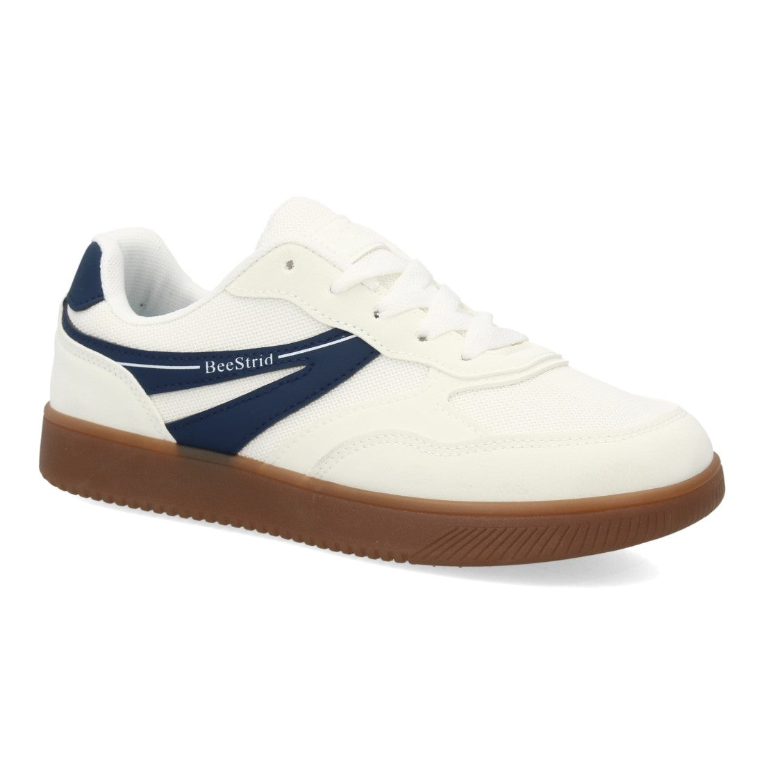 Zapatillas de deporte barefoot en blanco con paneles dinámicos y horma ancha