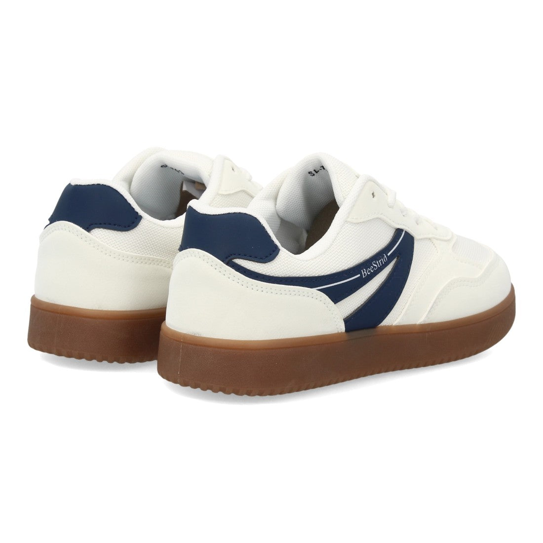 Zapatillas de deporte barefoot en blanco con paneles dinámicos y horma ancha