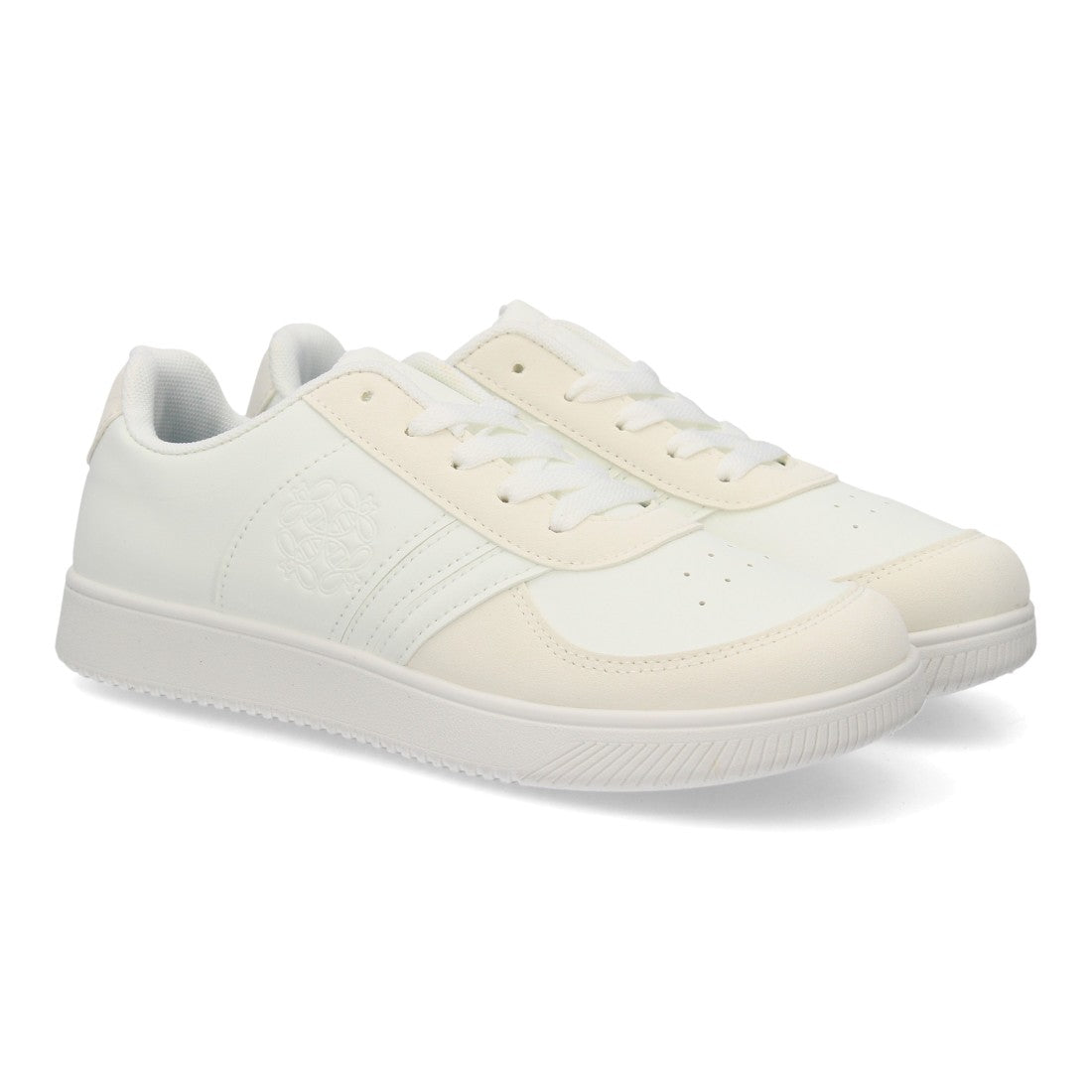 Zapatillas barefoot urbanas blancas de líneas limpias con suela plana y flexible