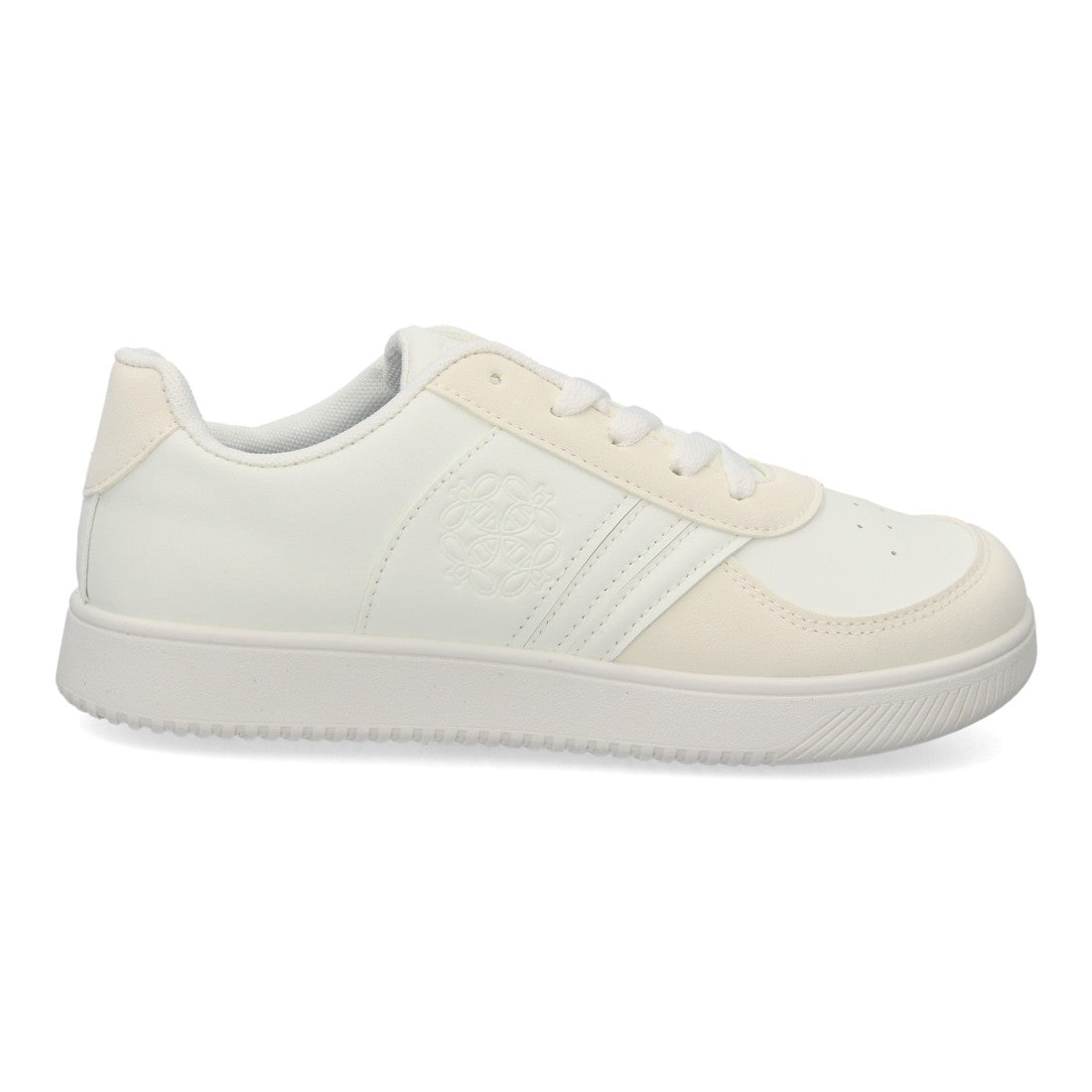 Zapatillas barefoot urbanas blancas de líneas limpias con suela plana y flexible