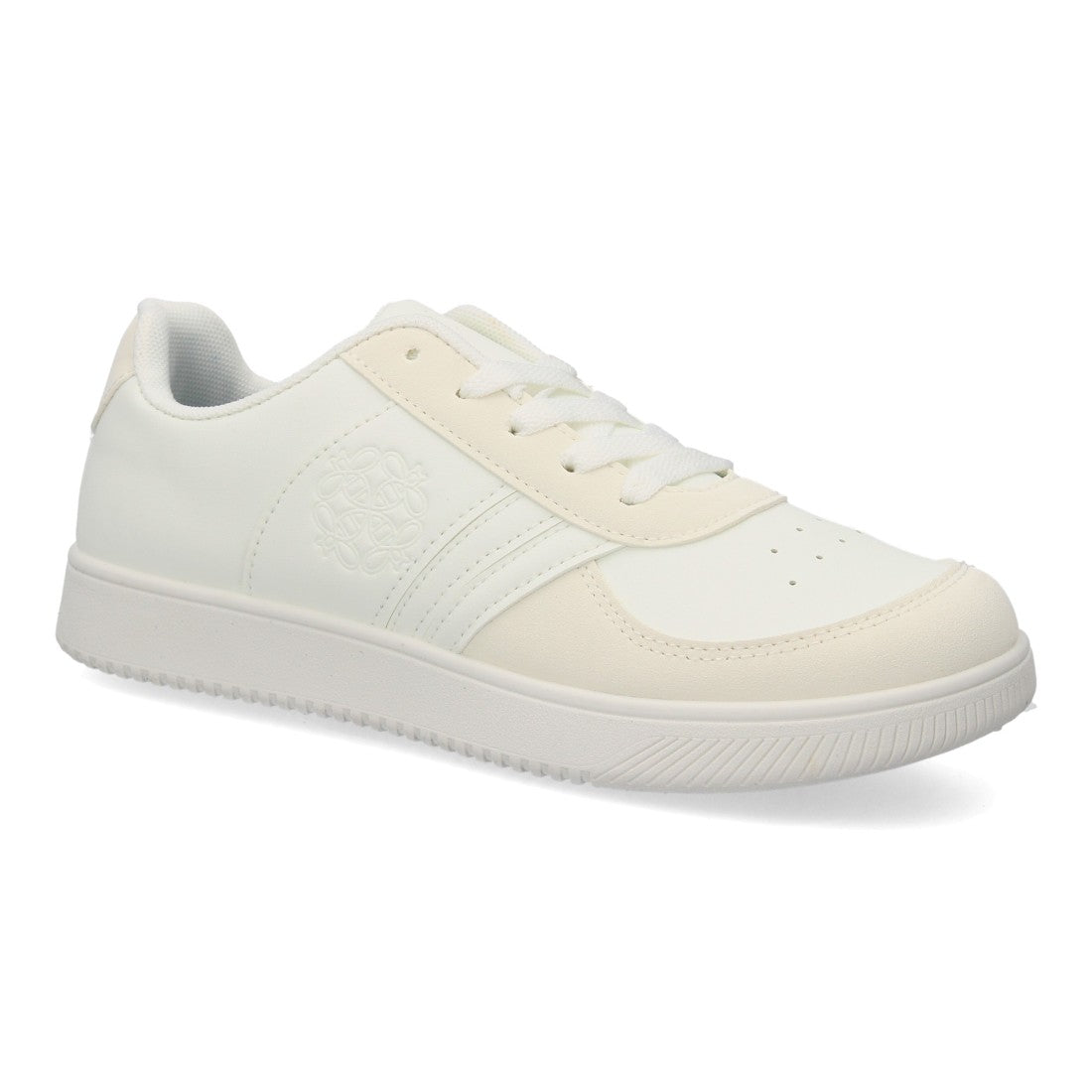 Zapatillas barefoot urbanas blancas de líneas limpias con suela plana y flexible