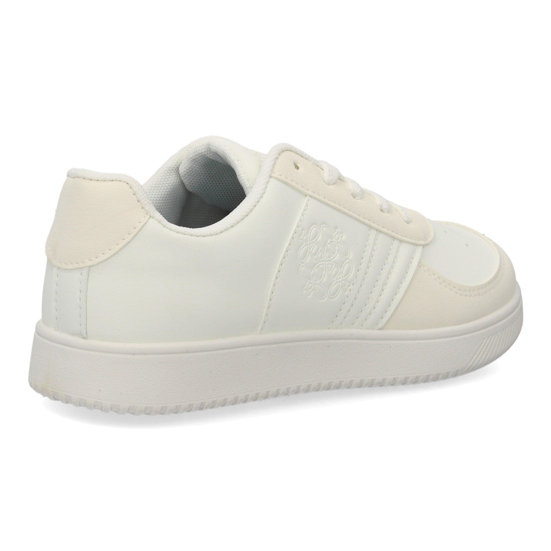 Zapatillas barefoot urbanas blancas de líneas limpias con suela plana y flexible