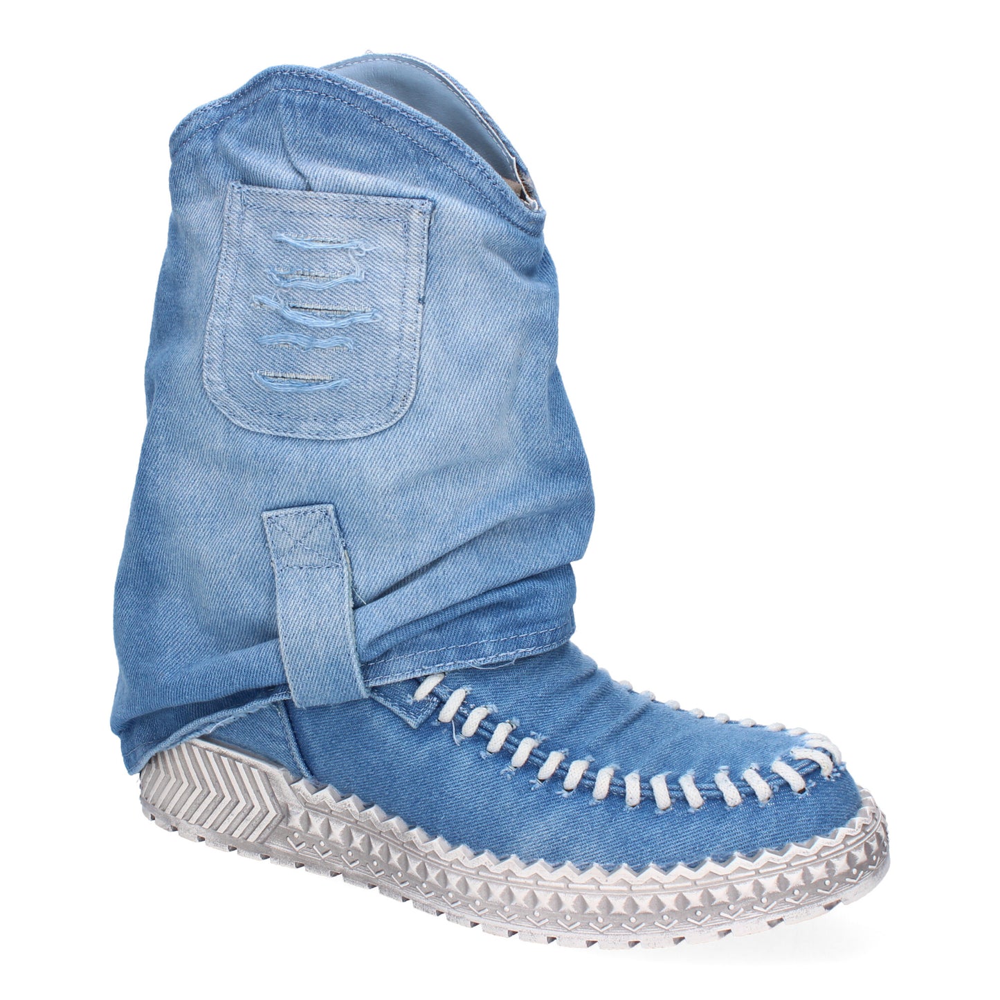 Botines tela vaquera western