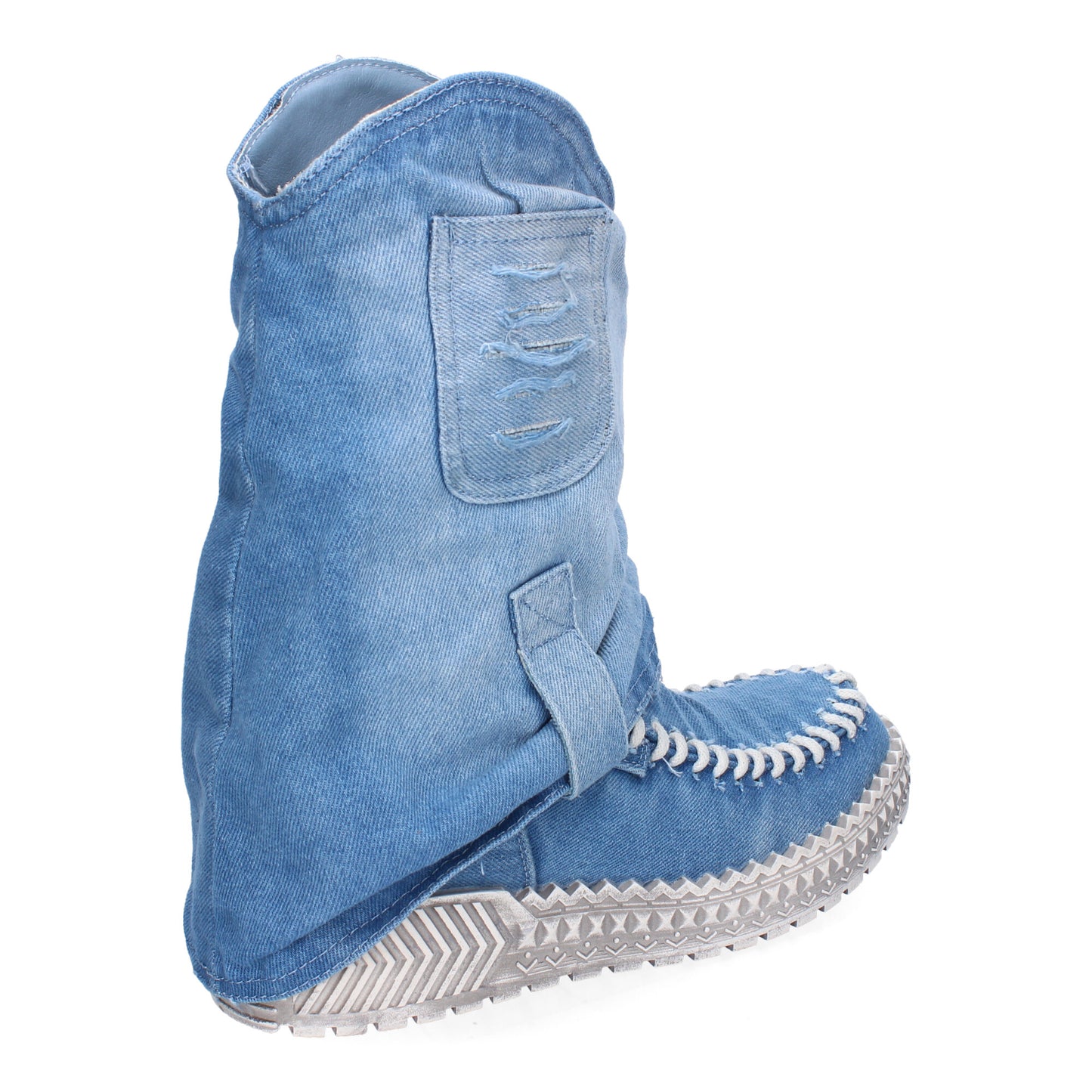 Botines tela vaquera western