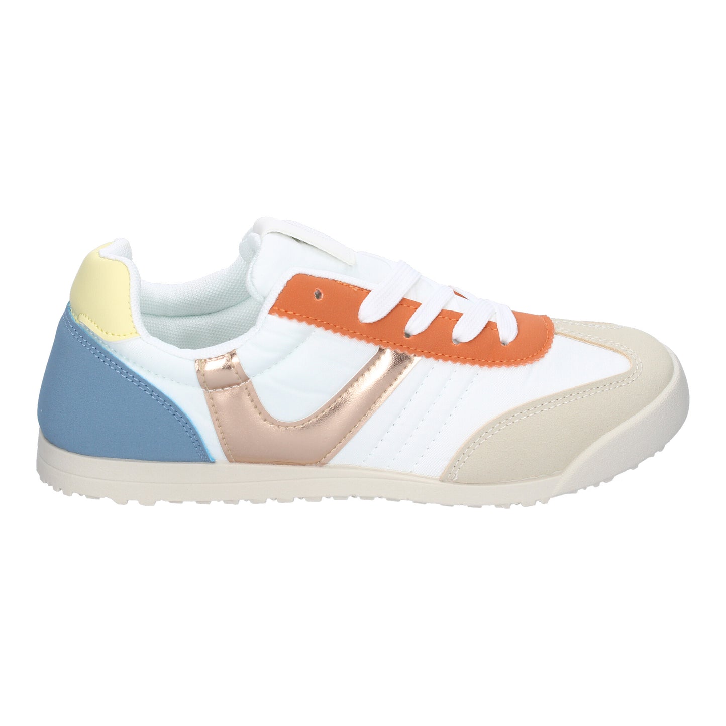 Zapatilla Deportiva Casual Multi-Color Mujer con Cordoneras