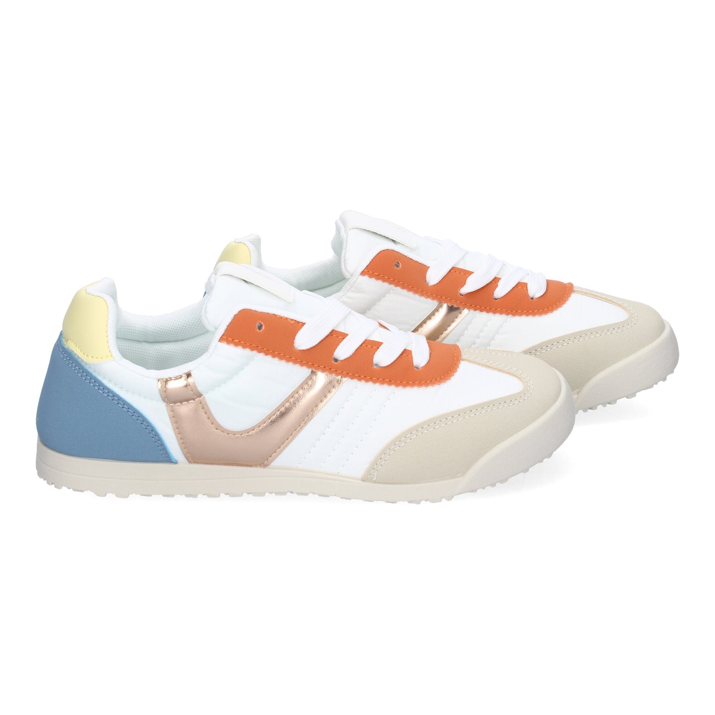 Zapatilla Deportiva Casual Multi-Color Mujer con Cordoneras