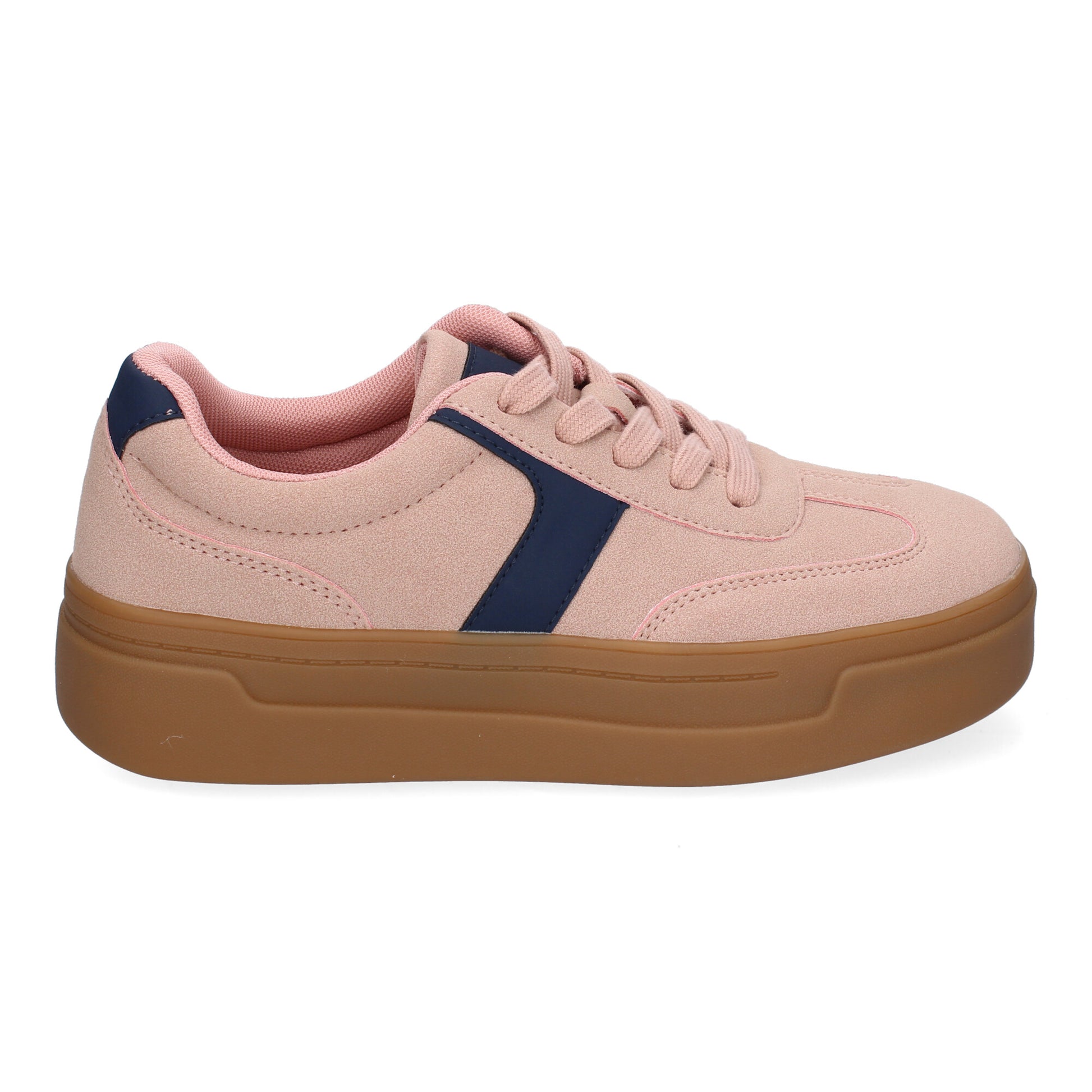 Zapatillas deportivas rosas planas