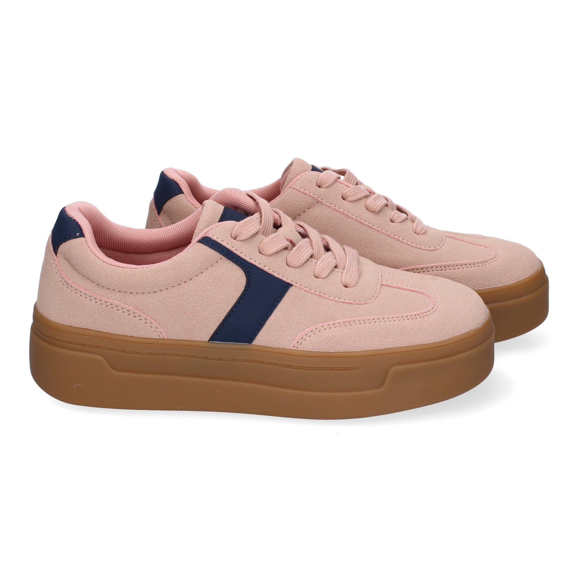 Zapatillas deportivas rosas planas