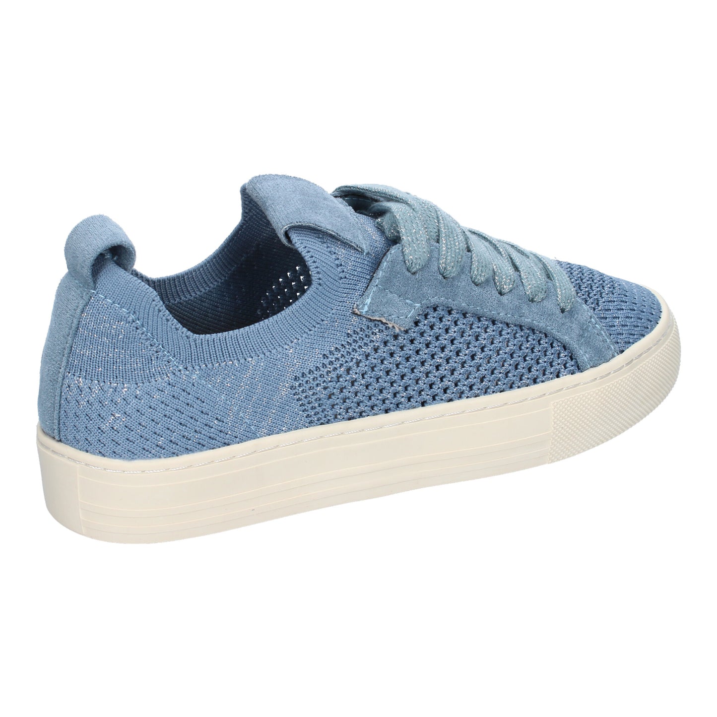 Zapatillas Casual Azules para Mujer con Cordoneras
