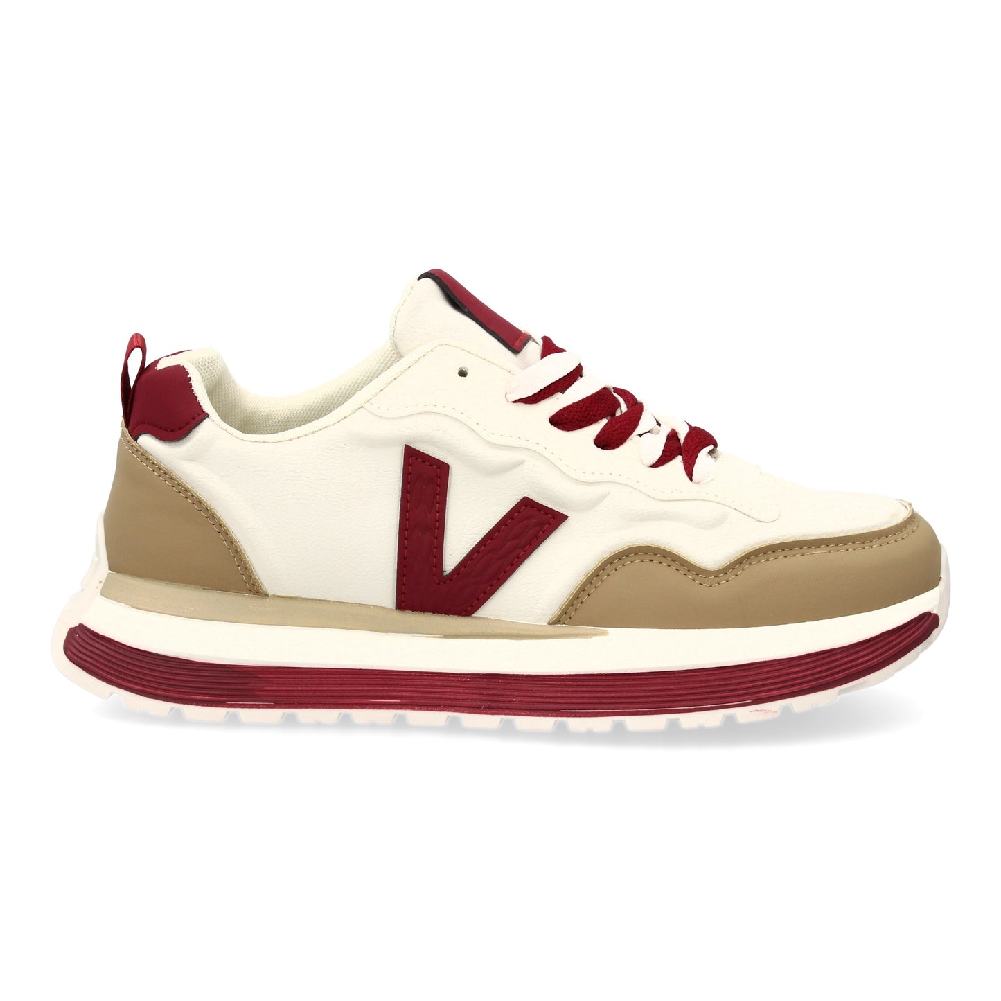 Zapatilla Deportiva Apricot de Hombre con Suela Dentada y Cremallera