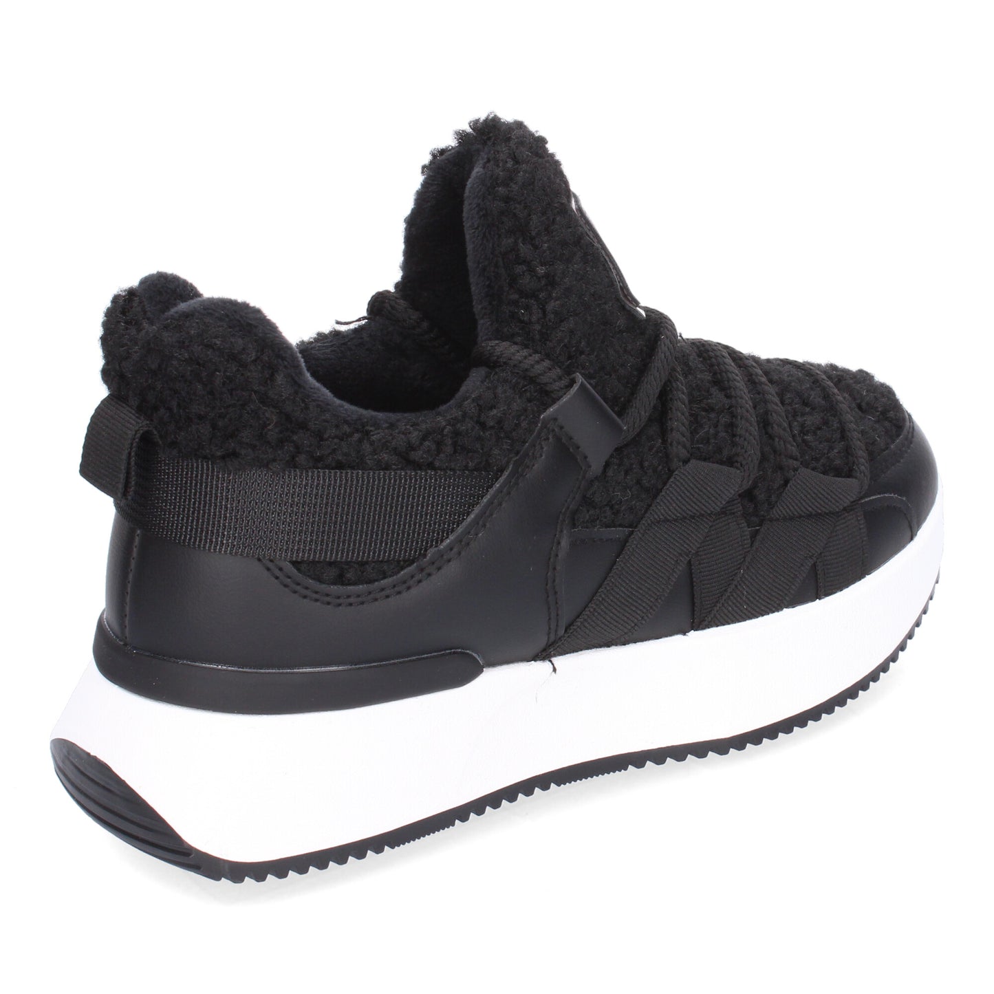 Zapatillas deportivas negras borreguillo
