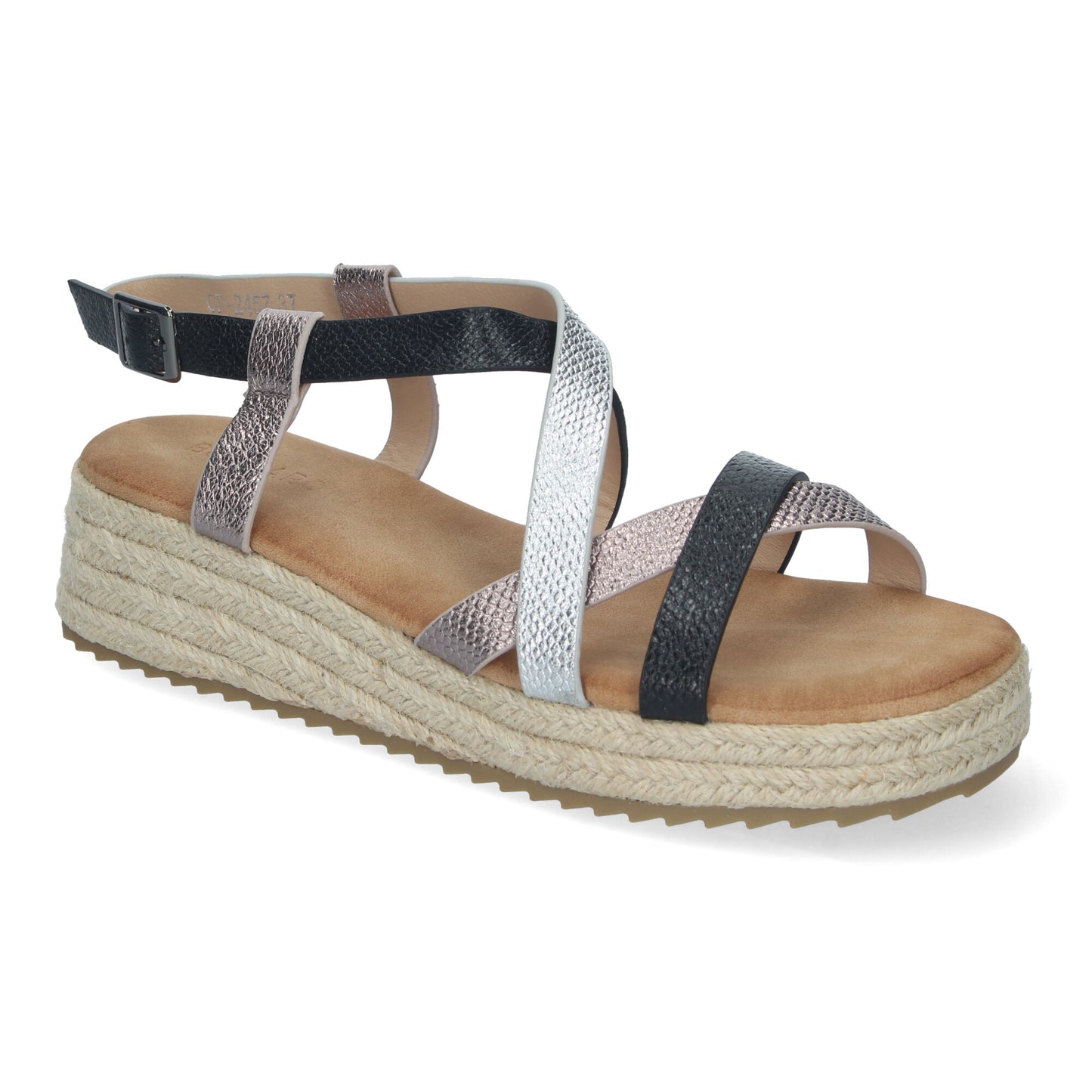 Sandalias de Planas para Mujer Elegantes y Cómodas con Detalles Entrecruzados Cierre de Hebilla Perfectas para Primavera-Verano