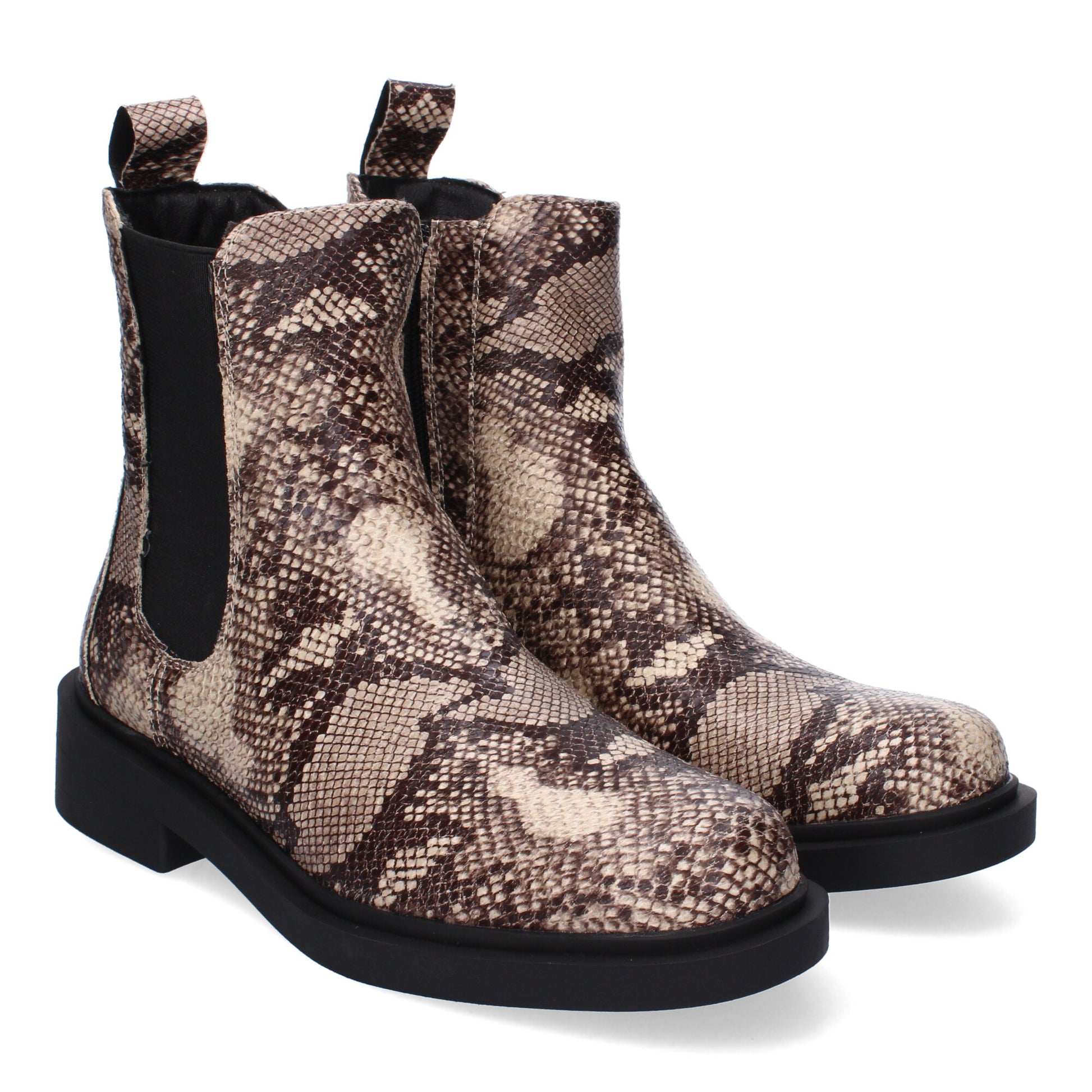Botín chelsea estampado serpiente