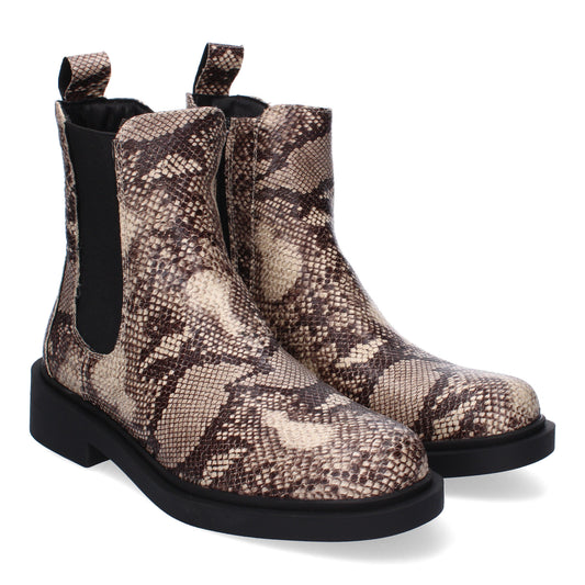 Botín chelsea estampado serpiente