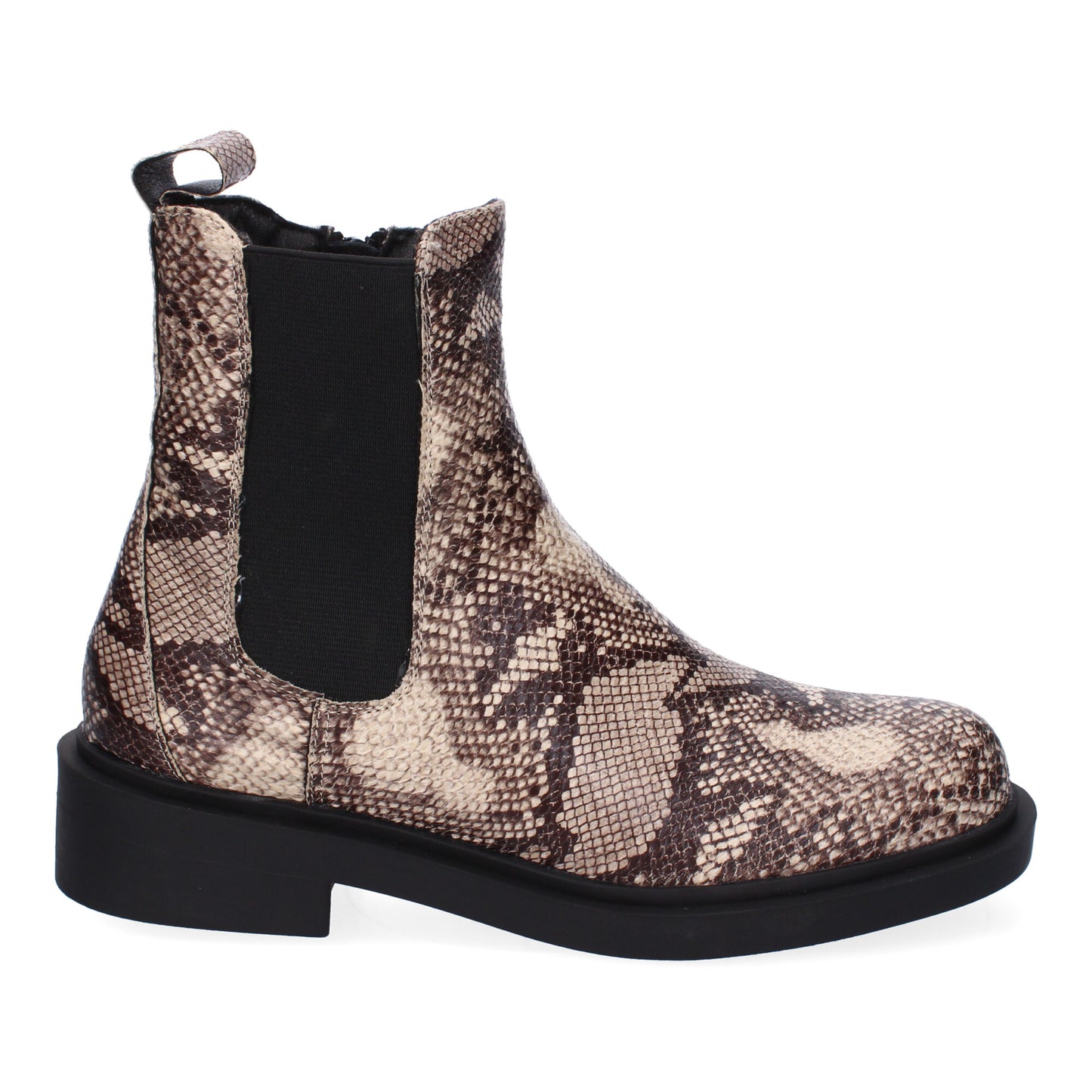 Botín chelsea estampado serpiente