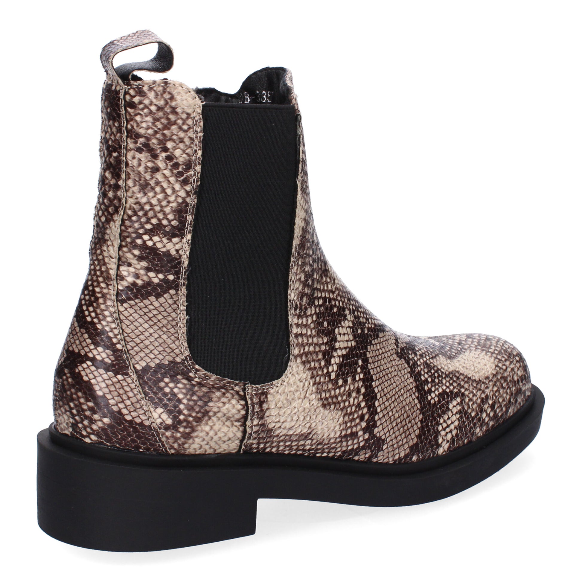 Botín chelsea estampado serpiente