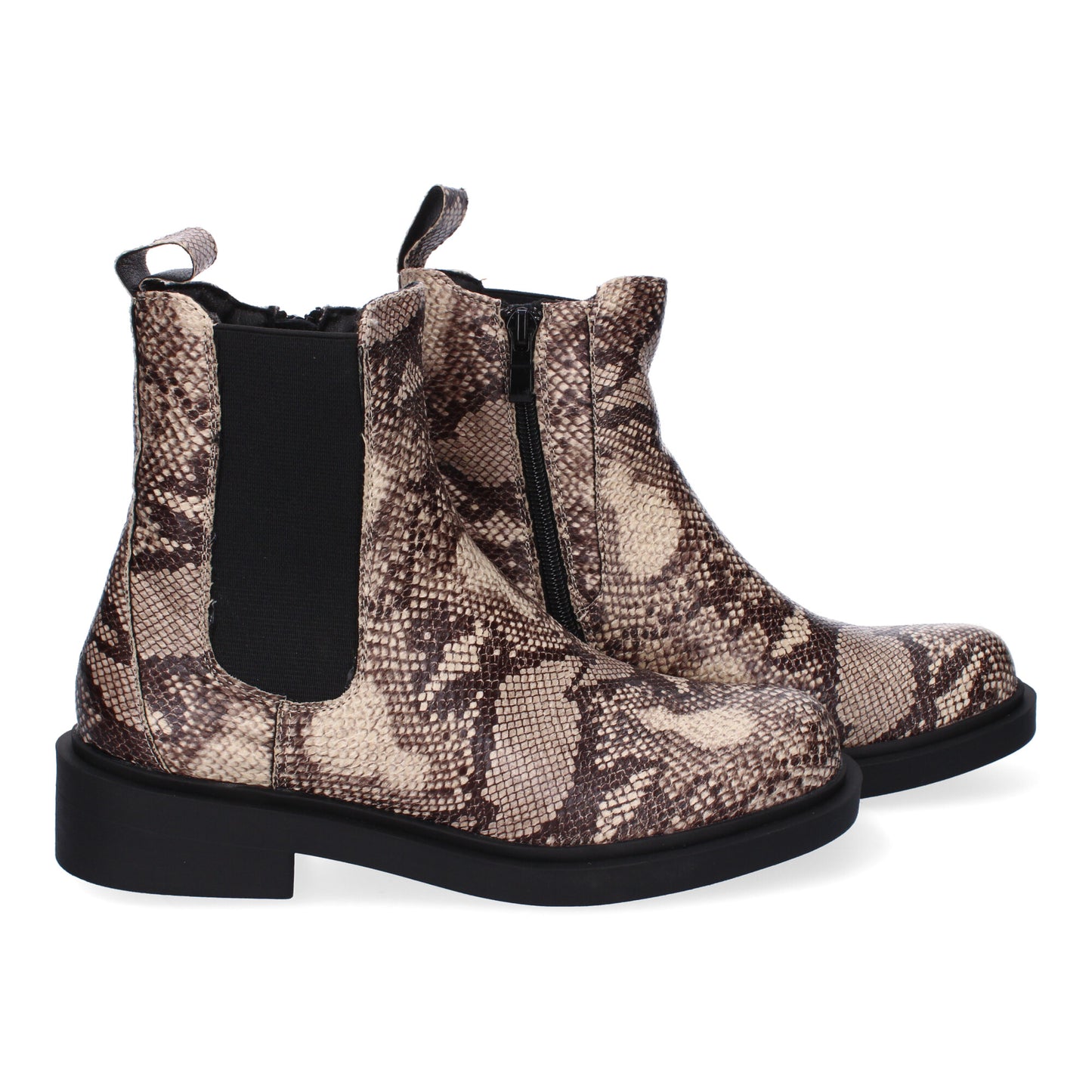 Botín chelsea estampado serpiente