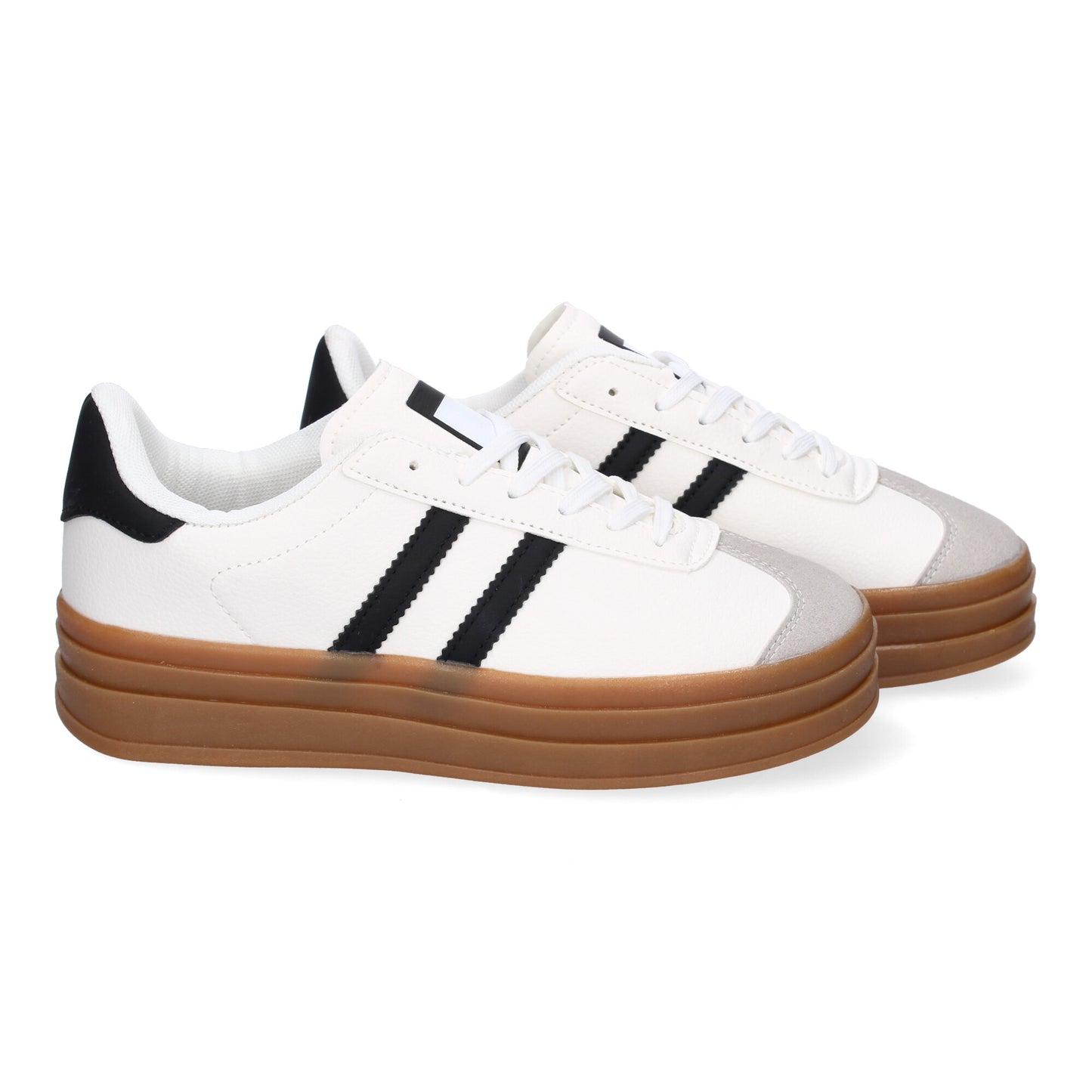 Zapatilla Deportiva Elegante Blanca con Doble Suela
