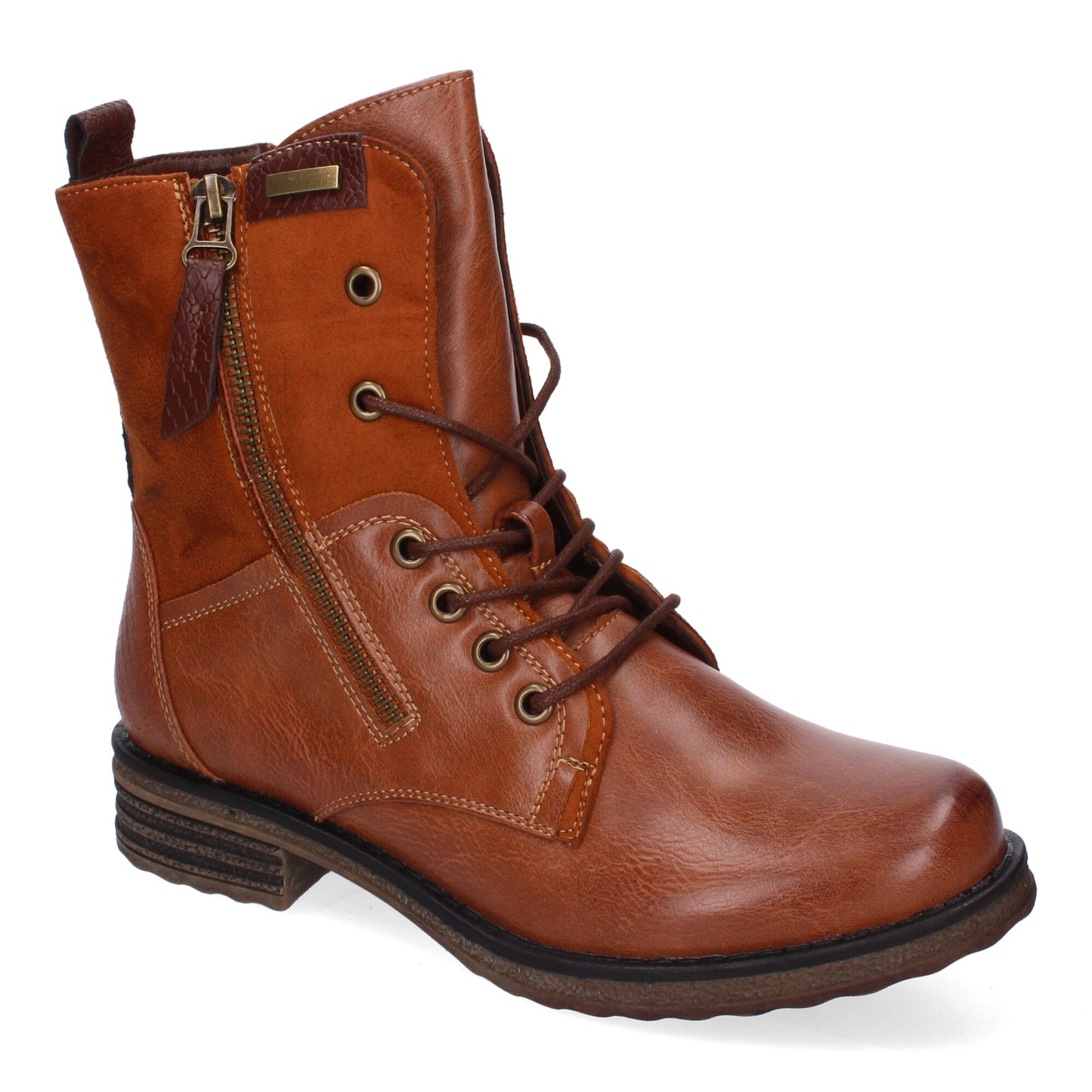 Botas casual camel con cordones