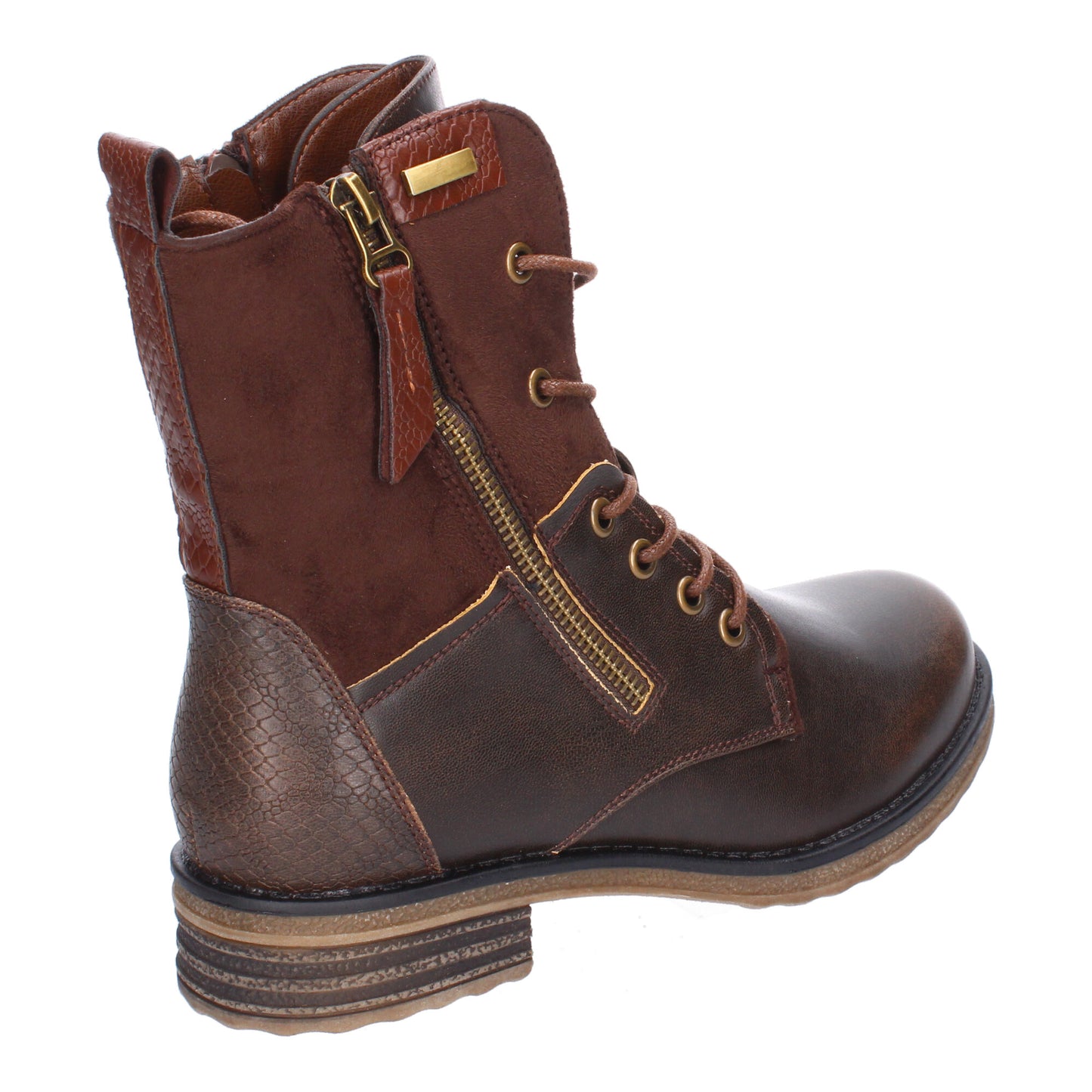 Botas casual marrón con cordones