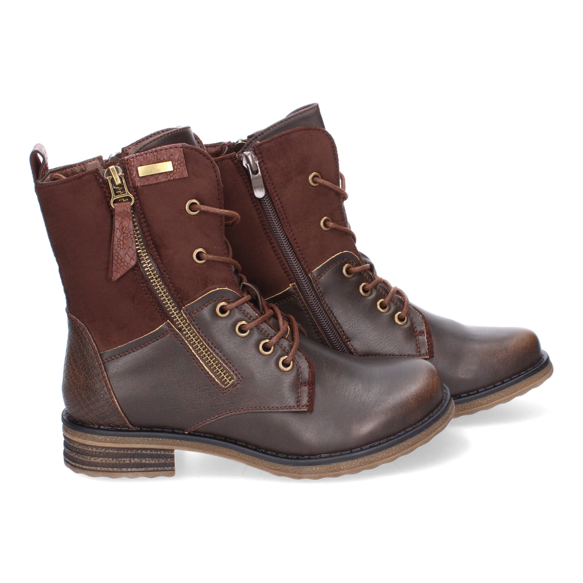 Botas casual marrón con cordones