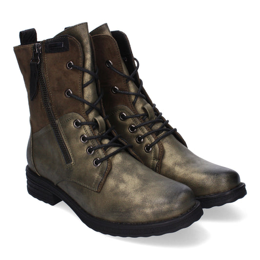 Botas casual verdes con cordones